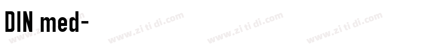 DIN med字体转换